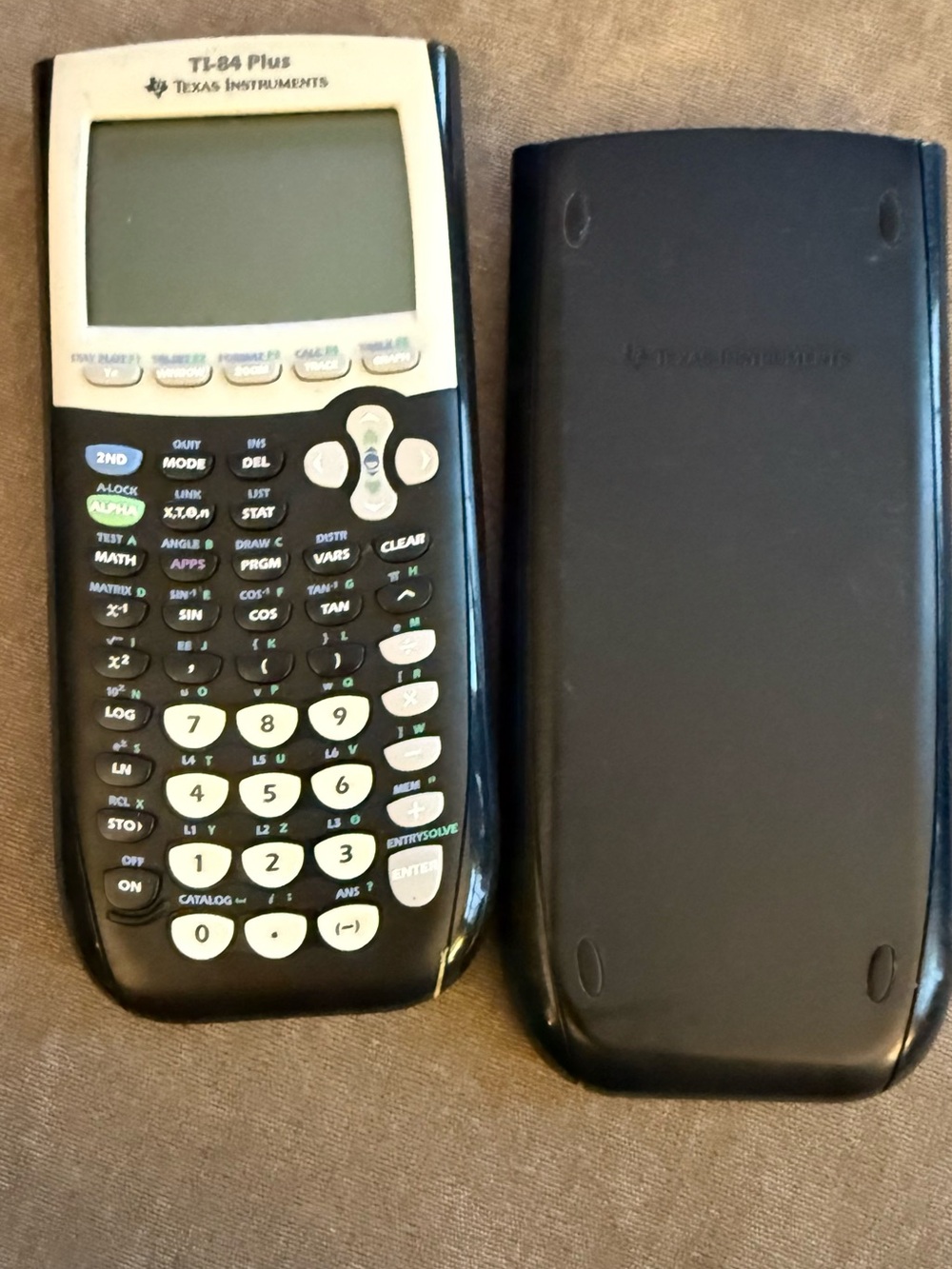 Texas Instruments TI-84 Plus Graphing Calculator - Black and White